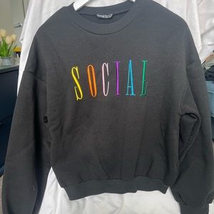 Women black sweater